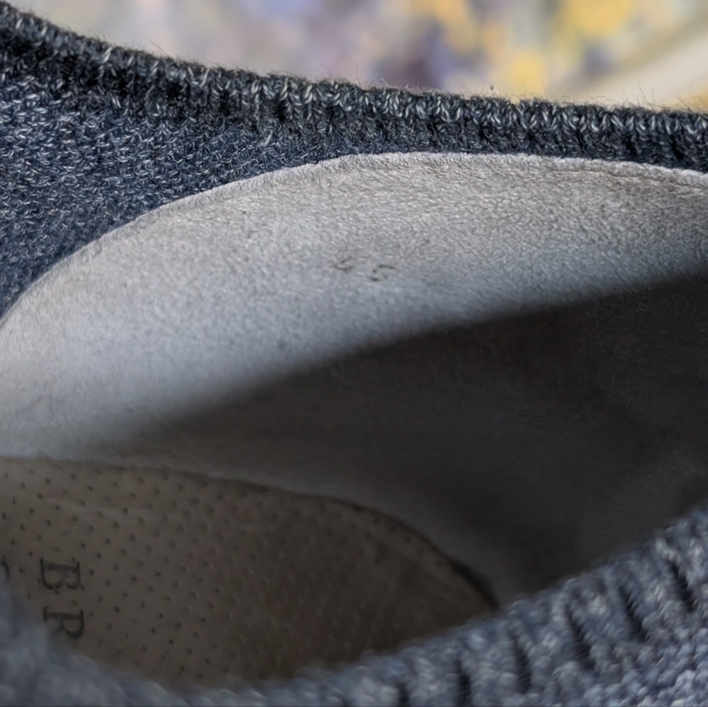 Brunello Cucinelli Blue Melange Knit Runners 45 - Picture 8 of 10